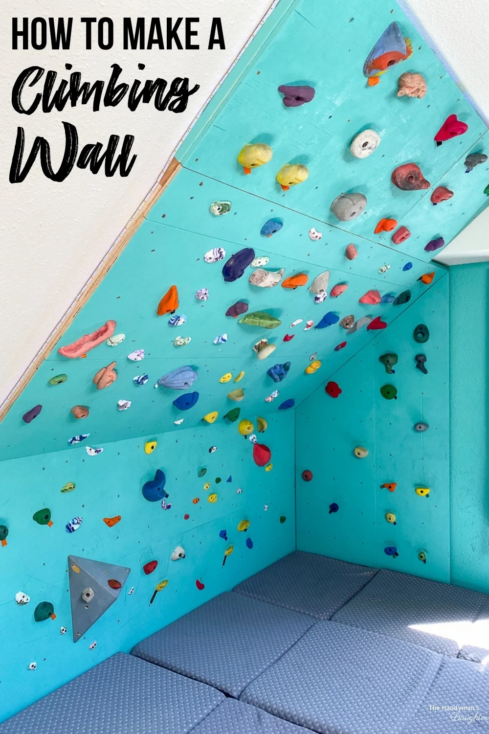 How to make a rock climbing wall step by step