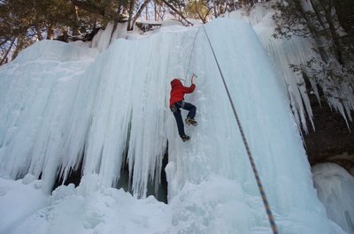 The Curtains Ice Climbing Wall : Conquer the Frozen Heights!